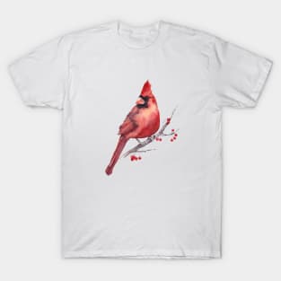 Red cardinal painting T-Shirt